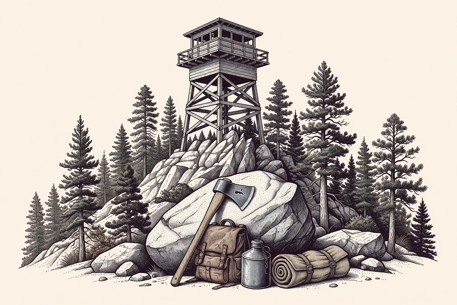 Modern illustration for digital edition: U. S. Forest Service