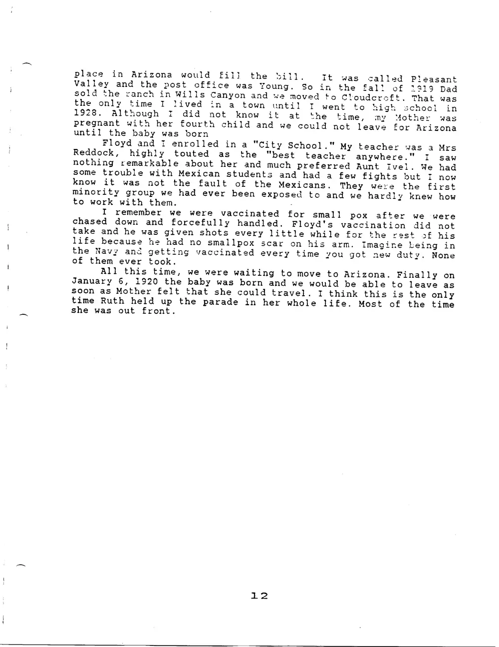 Facsimile scan of manuscript Page 12 (leaf 14)