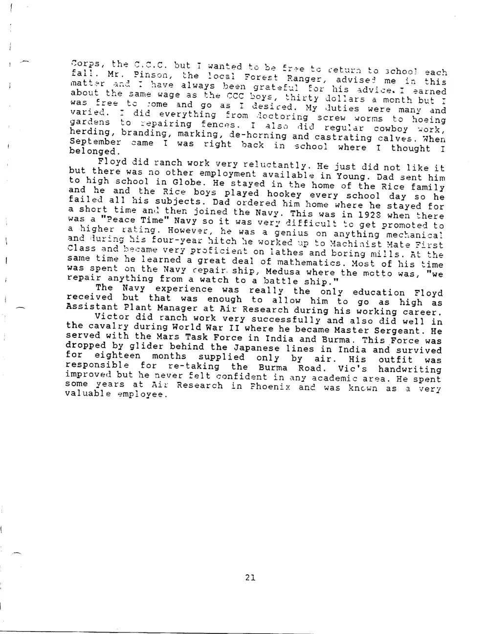 Facsimile scan of manuscript Page 21 (leaf 23)