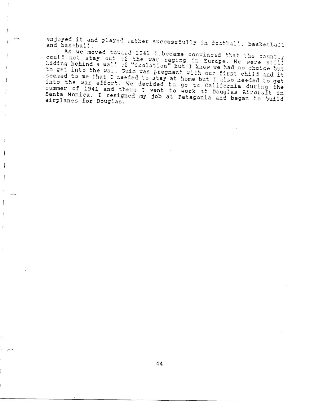 Facsimile scan of manuscript Page 44 (leaf 47)