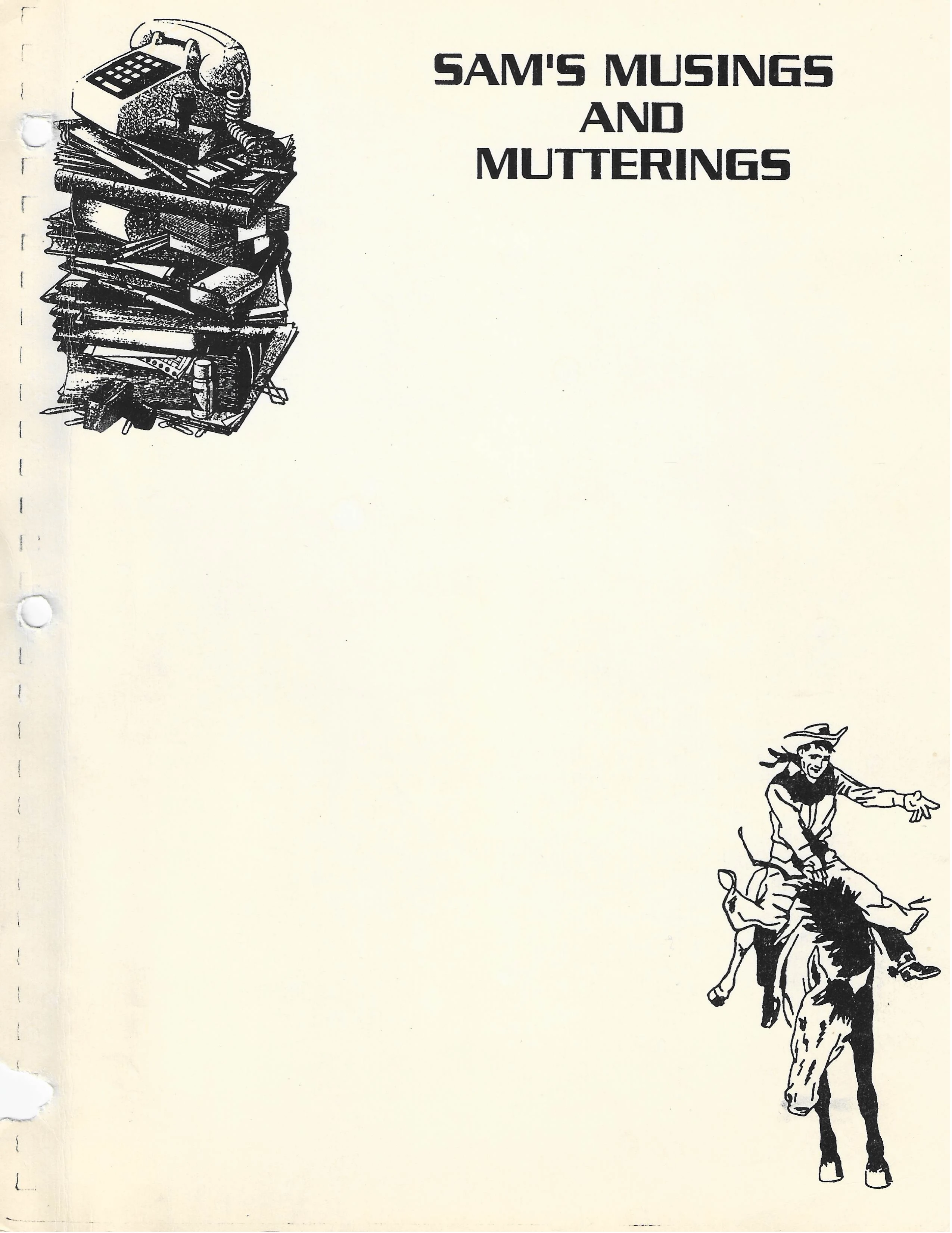 Original manuscript title page facsimile scan