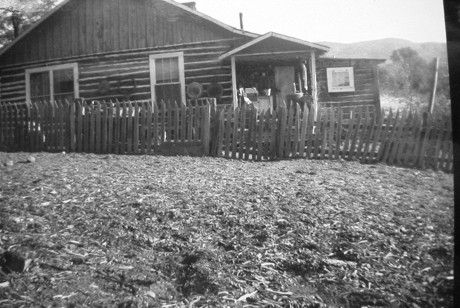 Pioneer log cabin homestead in Young, Arizona
